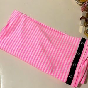 Lululemon vinyasa scarf striped pink and white